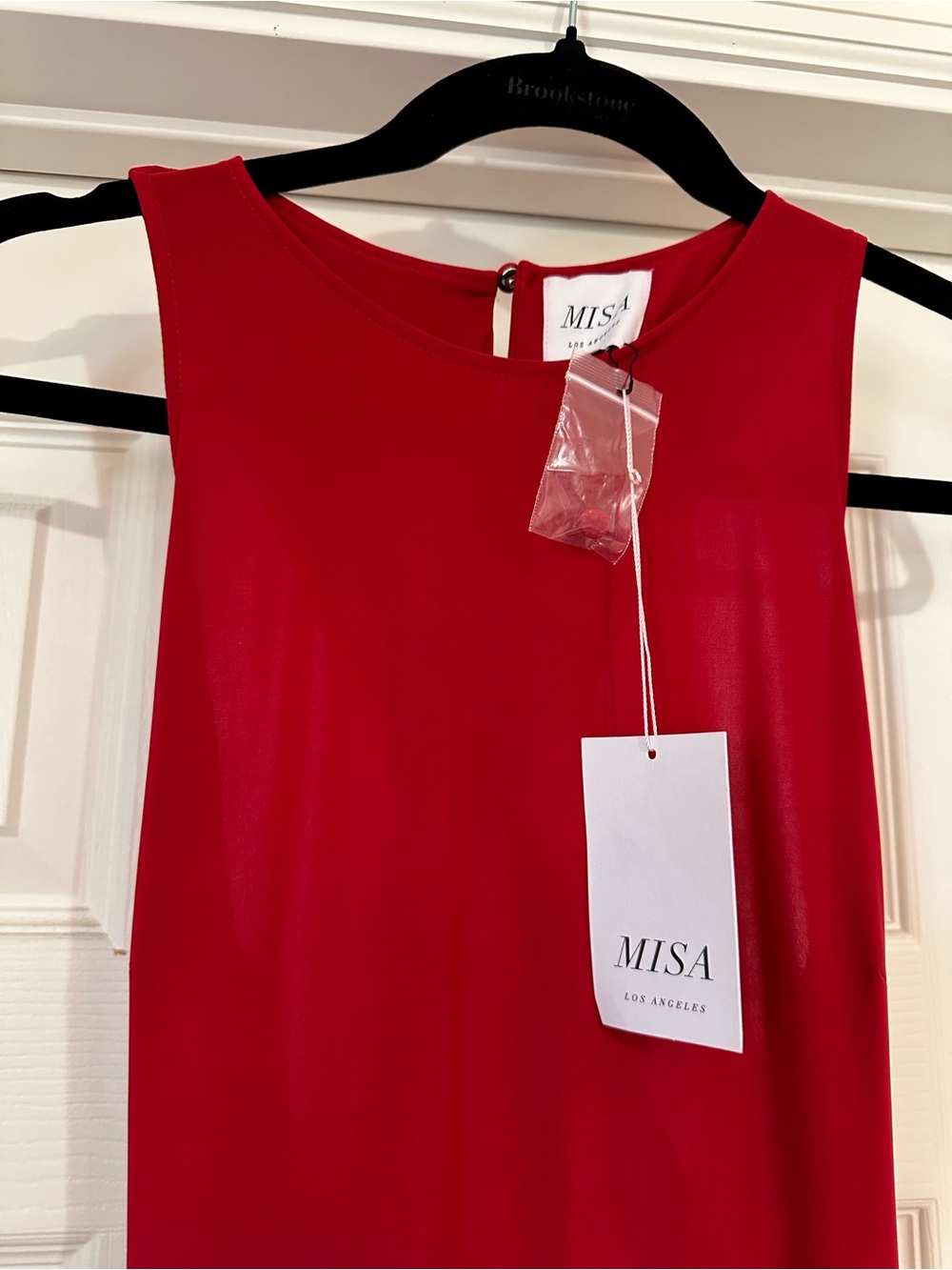 Misa Los Angeles Sleek Red Maxi Dress